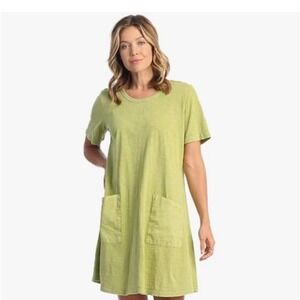 Jess & Jane Small Casual T-Shirt Dress Pockets Special Dye Made in USA Small